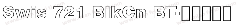 Swis 721 BlkCn BT字体转换
